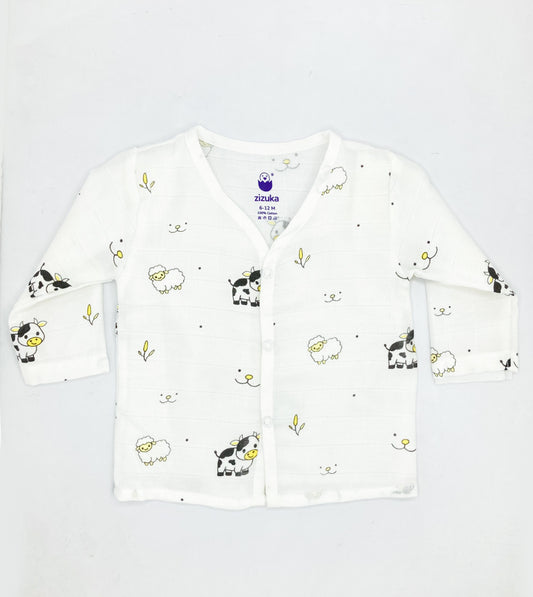 Full sleeve Jabla Pyjama Set 100%Cotton Muslin -Farmland - zizuka