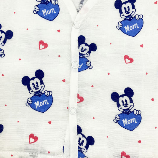 Baby Night Suit Jabla-Pants/Pyjama Set -100% Muslin Cotton Micky - zizuka