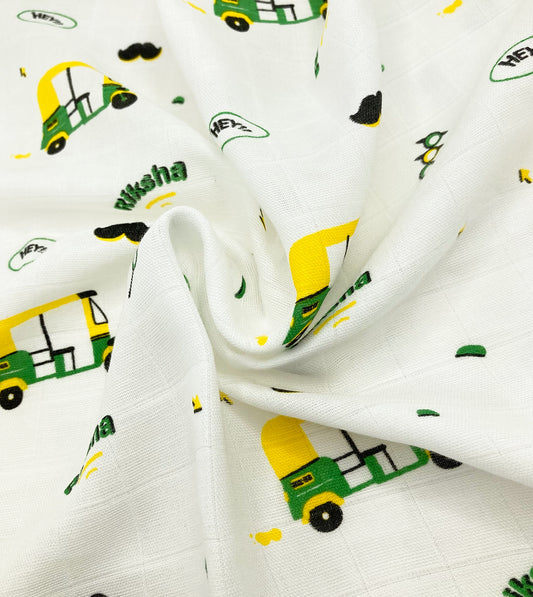 Pure Cotton Muslin Swaddle, Towel -Riksha - zizuka