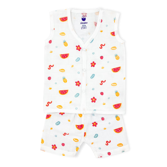 Freedom Combo- Muslin Cotton Sleeveless Shorts Set-Buy 2 Get 1 FREE - zizuka