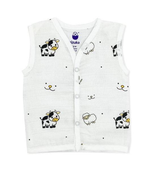 Newborn Muslin Jabla & Nappy -Soft Cotton Jabla, Nappy Combo -Pack of 6 - zizuka