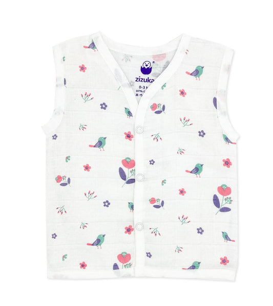 Newborn Muslin Jabla & Nappy -Soft Cotton Jabla, Nappy Combo -Pack of 6 - zizuka