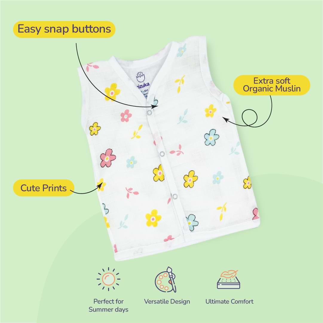 Organic Muslin jabla for baby