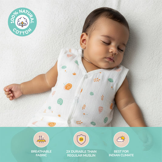 Buy 12 Jabla / Jhabla , Get 12 Nappy Free -100% Natural Muslin Cotton