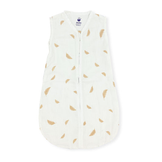 Organic Muslin Baby Sleeping Bag -Feather - zizuka