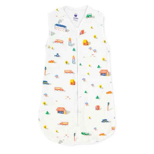 Organic Muslin Baby Sleeping Bag -House - zizuka