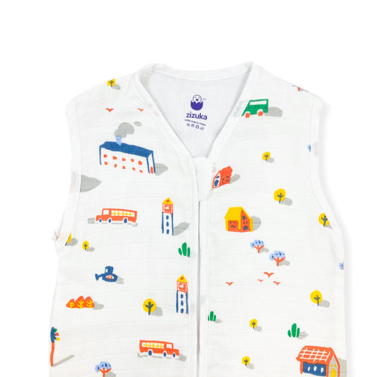 Organic Muslin Baby Sleeping Bag -House - zizuka