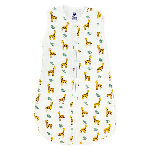 Organic Muslin Baby Sleeping Bag -Giraffe - zizuka