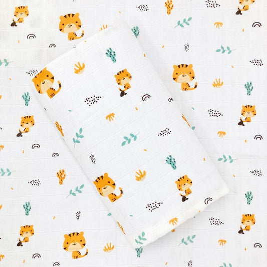 Best Combo- 100% Muslin Swaddle- baby Towel (Pack of 4) - zizuka