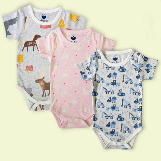 BUY 2 Pattern Printed Bodysuit/Onesie Get 1 FREE - 100% Premium Cotton - zizuka