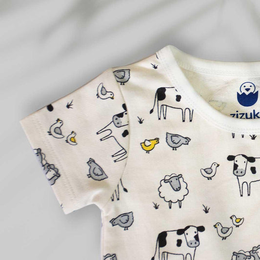 BUY 2 Pattern Printed Bodysuit/Onesie & Get 1 FREE - 100% Premium Cotton - zizuka