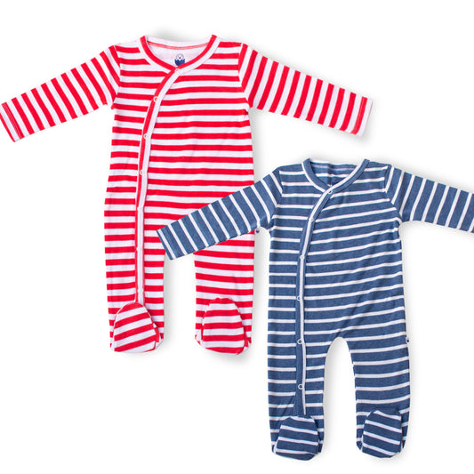 Sleepsuit / Rompers Stripes Combo - zizuka