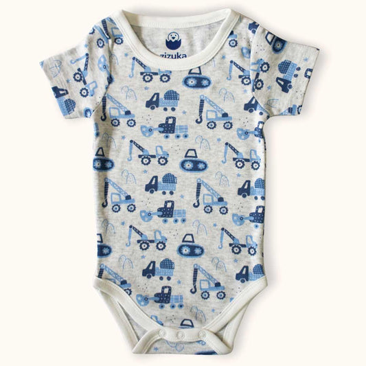 Body Suit / Onesie Half Sleeve - Truck | 100% Premium Cotton - zizuka