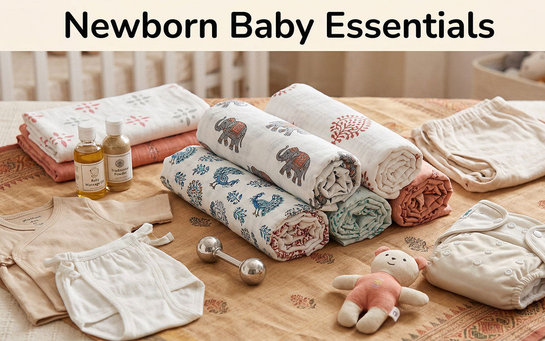Must-Have Newborn Muslin Cotton Baby Essentials Zizuka