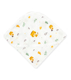 Natural Cotton Muslin Hooded Towel for Newborn Baby -Tiger