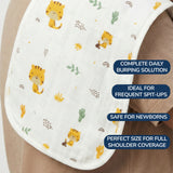 Muslin Cotton Baby burp clothes uses