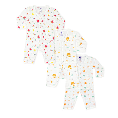 Muslin Night Suit Combo – Buy 2 Get 1 Free