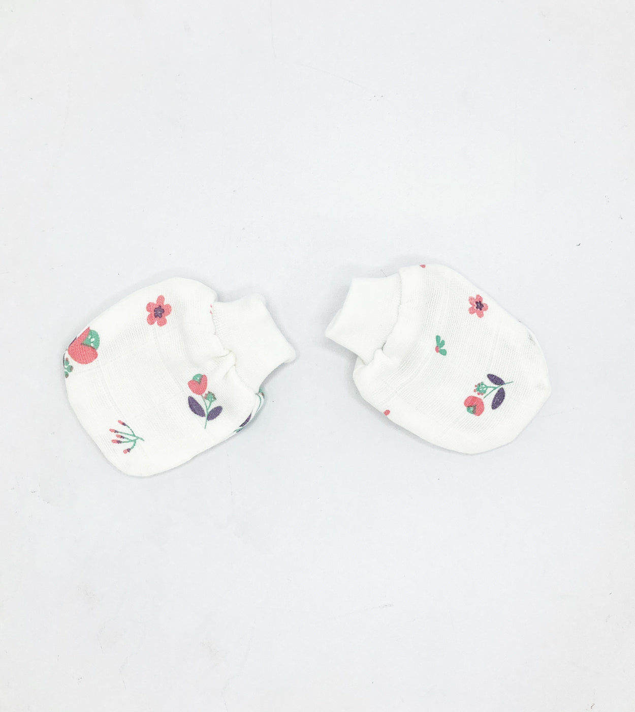 Newborn Muslin Baby Cap Mitten Socks Set- Blossom Chirp