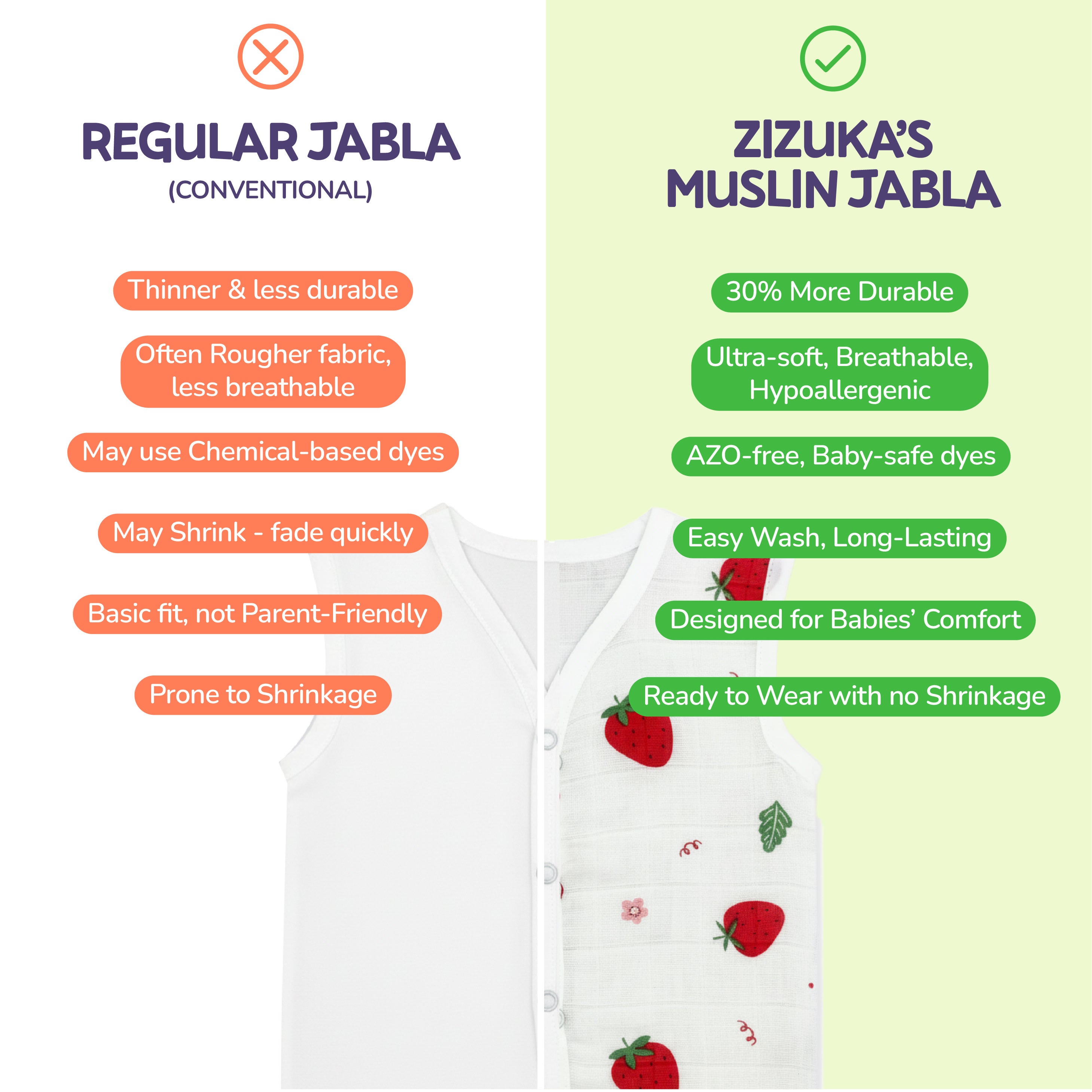 Buy 6 Get 6 Free - 100% Cotton Muslin  Jabla / Jhabla -Special Offer