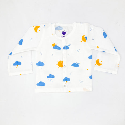 Full sleeve Jabla -Pyjama Set -Organic Muslin -Cloud