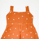Muslin Frock for Baby Girl -Sleeveless Casual Dress Organic Cotton Apricot