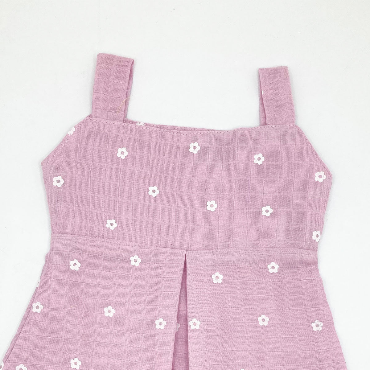 Muslin Frock for Baby Girl -Sleeveless Casual Dress Organic Cotton (Pack of 2)