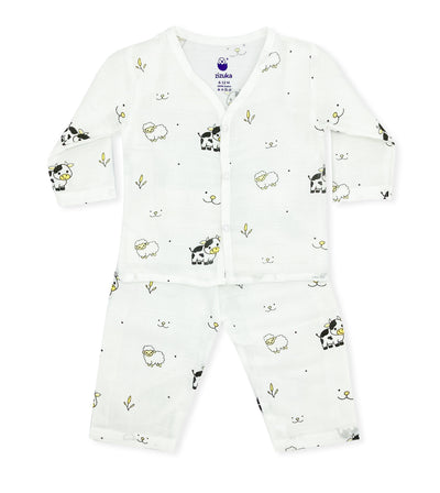 Full Sleeve Muslin Night Suit – Farmland