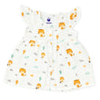 100% Cotton Muslin Frock for Baby Girl -Cap Sleeve -Tiger