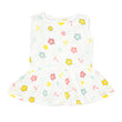 Drop Waist Muslin Frock for Baby Girl -  Sleeveless Organic Cotton Flower