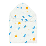 Muslin Hooded Towel -100% Organic Cotton- Sun & Cloud