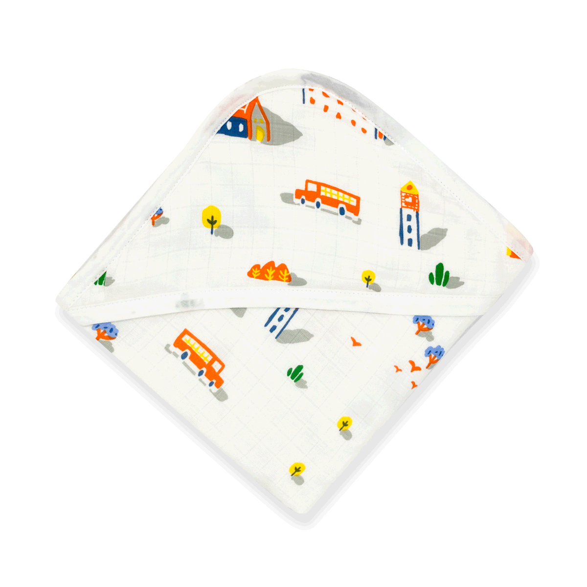 Muslin Hooded Towel for Baby-6 Layer 100% Cotton -House