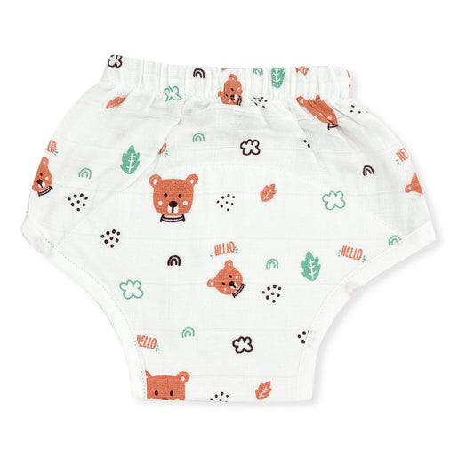 Muslin Reusable Baby Padded Underwear -Hello Teddy