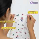 Muslin Baby Face Wipe Clothes - Newborn Napkin -Pack of 3