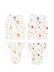 Muslin Jabla & Nappy -100% Cotton, soft Langot Jabla Set (Set of 2)