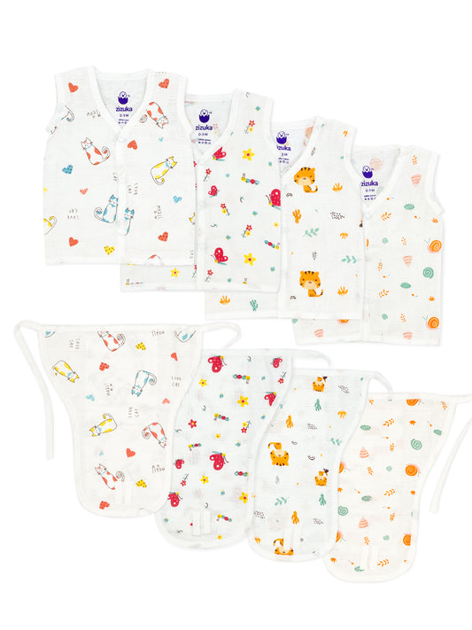 Muslin Jabla - Nappy -100% Cotton, Soft Langot Jabla Set (Set of 4)