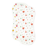 100% Muslin Cotton Soft Burp Cloths Newborn - Pack of 2