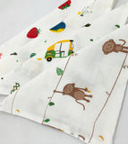 Muslin Baby Face Wipe Clothes - Newborn Napkin -Pack of 4