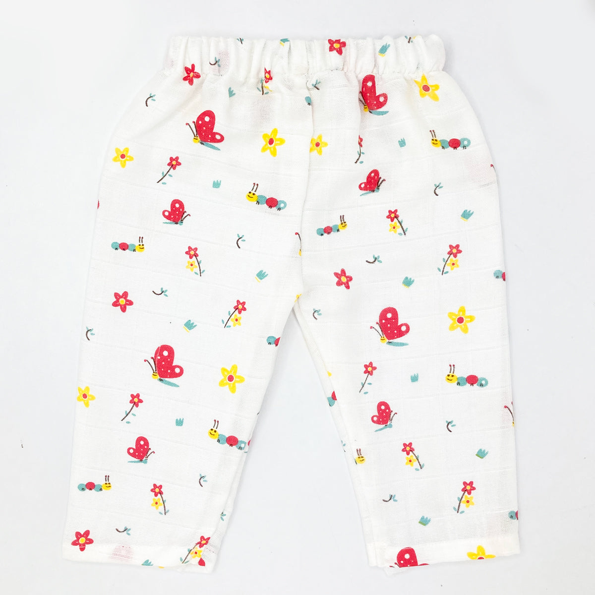 Full sleeve Jabla Pyjama Set -Pure Muslin -Red Butterfly