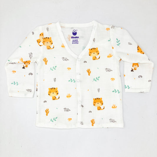 Full sleeve Jabla -Pyjama Set -Organic Muslin -Tiger