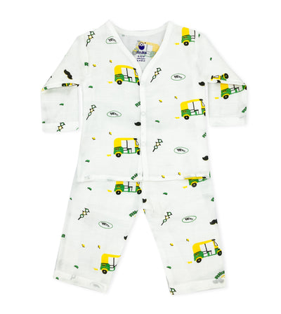 Full Sleeve Muslin Night Suit – Rikshaw