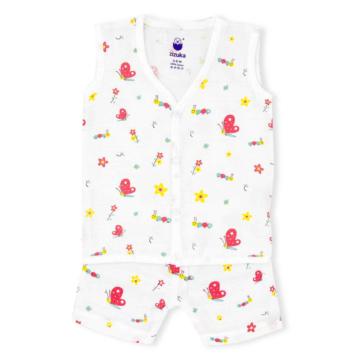 Freedom Combo- Muslin Cotton Sleeveless Shorts Set-Buy 2 Get 1 FREE