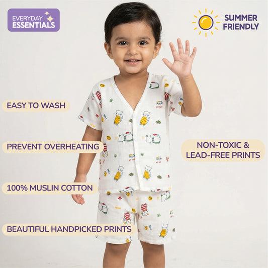 Baby cotton Summer Dress Co ord dress