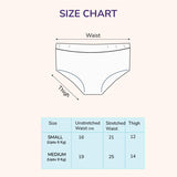 Organic Muslin Reusable Baby Diaper/Padded Underwear (Pack of 3)