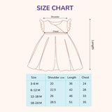 Muslin baby cotton frock  size chart 