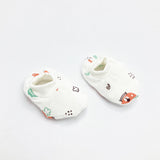 Double Layer Newborn Muslin Baby Cap Mitten Socks Set- Hello Teddy