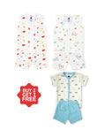 Freedom Combo- Muslin Cotton Sleeveless Shorts Set-Buy 2 Get 1 FREE