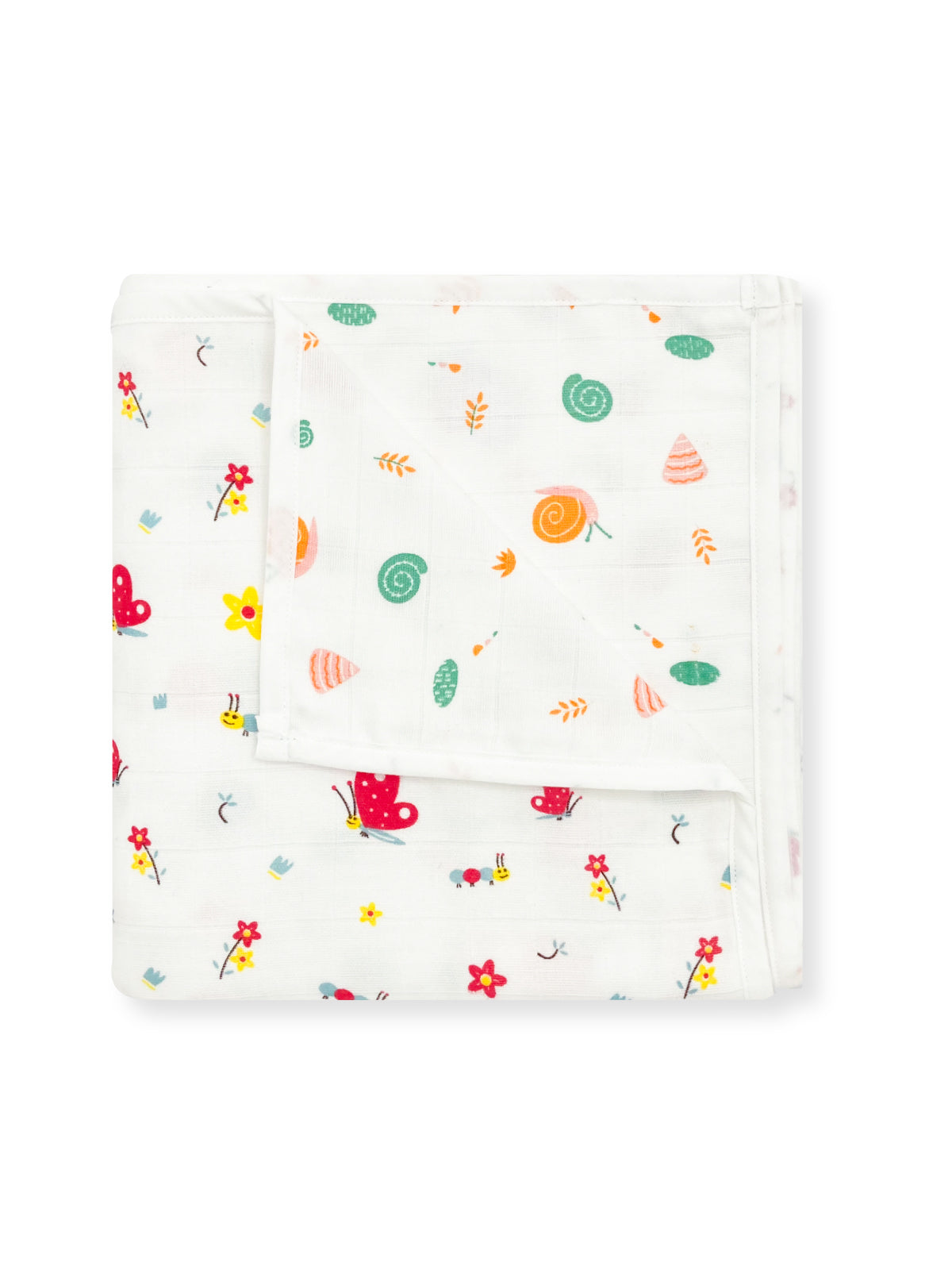 3-Layer Reversible Muslin Baby Blanket for Newborns