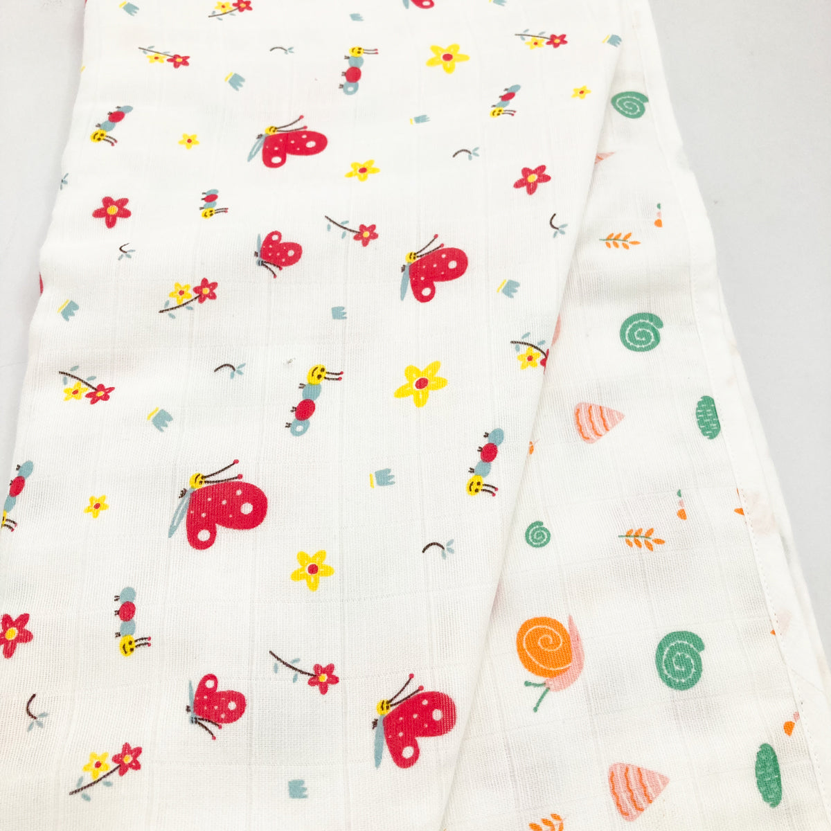 3-Layer Reversible Muslin Baby Blanket for Newborns