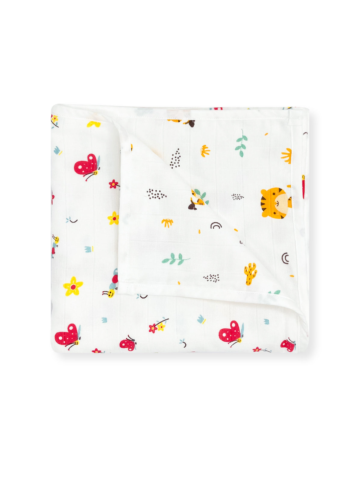 Reversible 3-Layer Muslin Baby Blanket