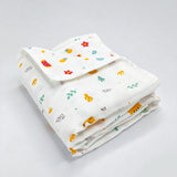 Ultra-Soft, 3Layer Muslin Reversible Baby Blanket for Babies